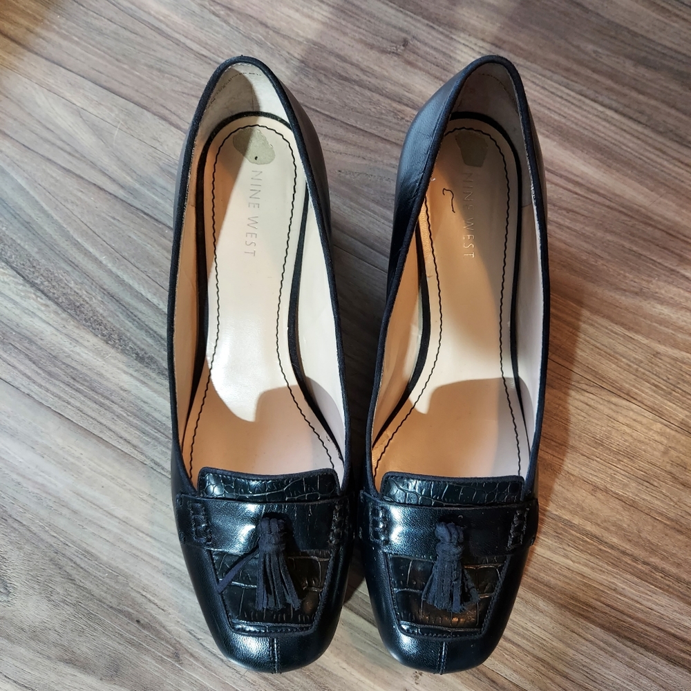 Nine west tassle leather shoes